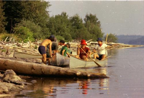 Chesuncook_Lake_1973_canoes